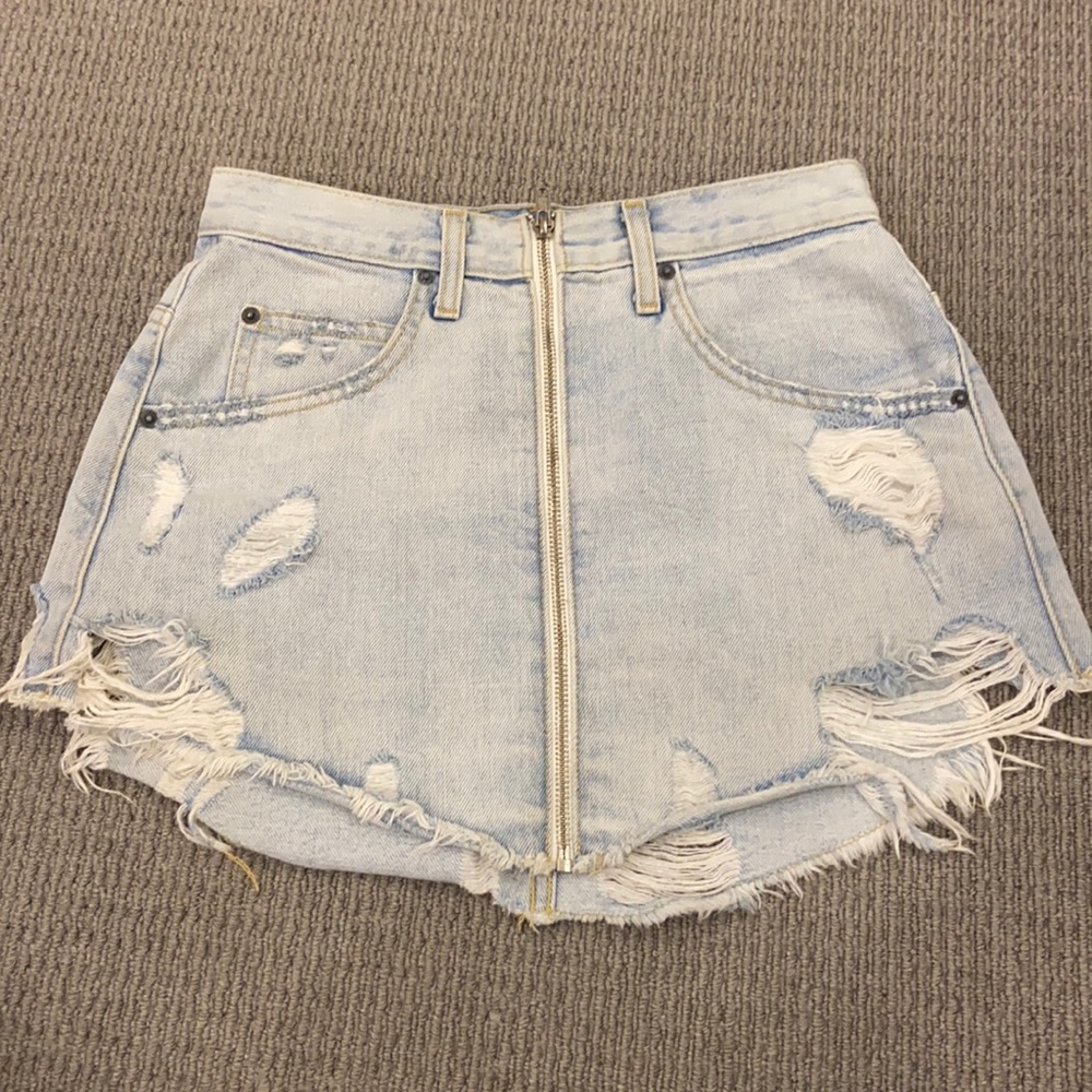 Carmar jean skirt